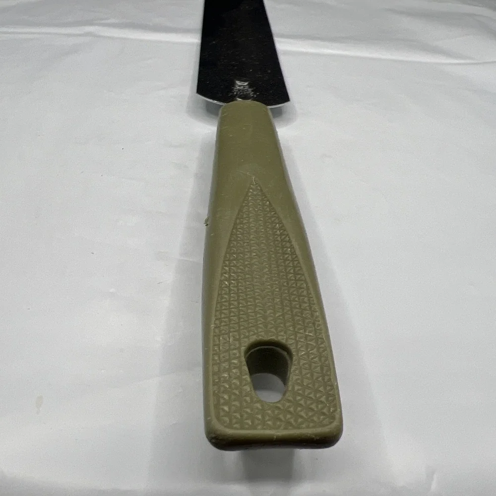 Vtg EKCO Spatula Spreader Cake Icing Avocado Green Plastic Handle Utensil USA